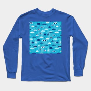 Blue April Showers Long Sleeve T-Shirt